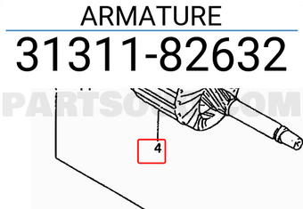Suzuki 3131182632 ARMATURE