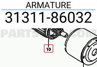 Suzuki 3131186032 ARMATURE