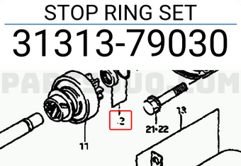 Suzuki 3131379030 STOP RING SET
