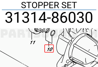 Suzuki 3131486030 STOPPER SET
