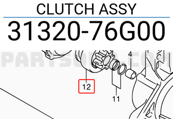 Suzuki 3132076G00 CLUTCH ASSY