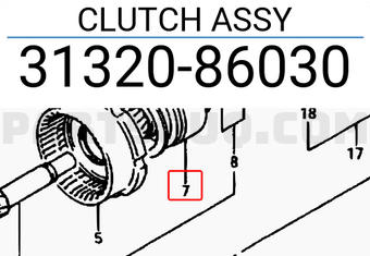 Suzuki 3132086030 CLUTCH ASSY