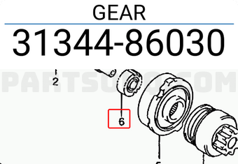 Suzuki 3134486030 GEAR