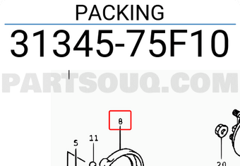 Suzuki 3134575F10 PACKING