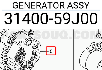 Suzuki 3140059J00 GENERATOR ASSY