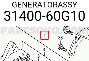 Suzuki 3140060G10 GENERATORASSY