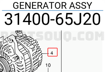 Suzuki 3140065J20 GENERATOR ASSY
