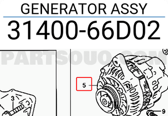 Suzuki 3140066D02 GENERATOR ASSY