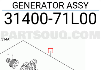 Suzuki 3140071L00 GENERATOR ASSY