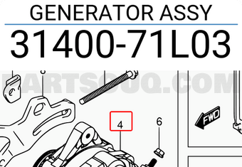 Suzuki 3140071L03 GENERATOR ASSY