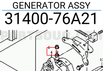 Suzuki 3140076A21 GENERATOR ASSY