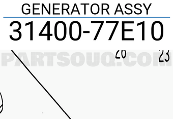 Suzuki 3140077E10 GENERATOR ASSY
