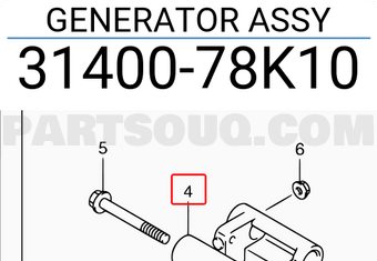 Suzuki 3140078K10 GENERATOR ASSY