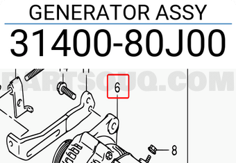 Suzuki 3140080J00 GENERATOR ASSY