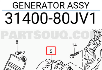 Suzuki 3140080JV1 GENERATOR ASSY