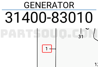 Suzuki 3140083010 GENERATOR