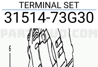 Suzuki 3151473G30 TERMINAL SET