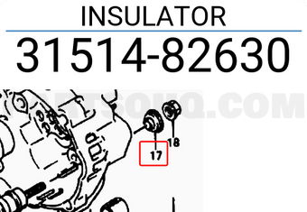 Suzuki 3151482630 INSULATOR