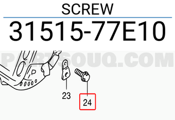 Suzuki 3151577E10 SCREW
