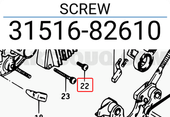 Suzuki 3151682610 SCREW
