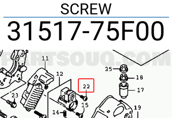 Suzuki 3151775F00 SCREW