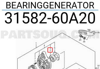 Suzuki 3158260A20 BEARINGGENERATOR