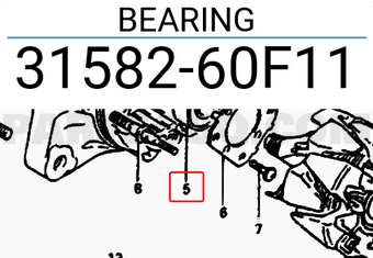Suzuki 3158260F11 BEARING