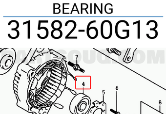 Suzuki 3158260G13 BEARING