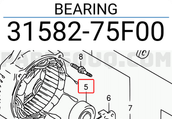 Suzuki 3158275F00 BEARING