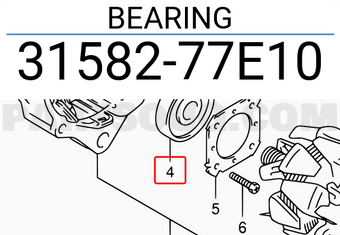 Suzuki 3158277E10 BEARING