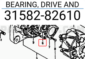 Suzuki 3158282610 BEARING, DRIVE AND