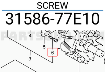 Suzuki 3158677E10 SCREW