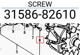 Suzuki 3158682610 SCREW
