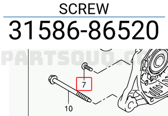 Suzuki 3158686520 SCREW