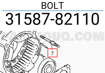 Suzuki 3158782110 BOLT