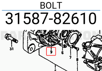 Suzuki 3158782610 BOLT