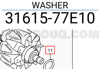 Suzuki 3161577E10 WASHER