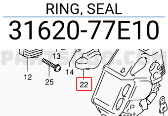 Suzuki 3162077E10 RING, SEAL