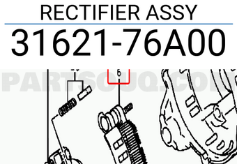 Suzuki 3162176A00 RECTIFIER ASSY