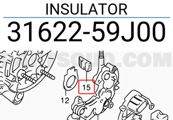 Suzuki 3162259J00 INSULATOR