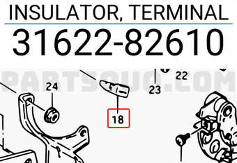 Suzuki 3162282610 INSULATOR, TERMINAL