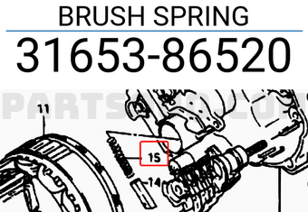 Suzuki 3165386520 BRUSH SPRING