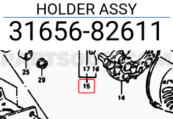 Suzuki 3165682611 HOLDER ASSY