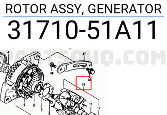 Suzuki 3171051A11 ROTOR ASSY, GENERATOR