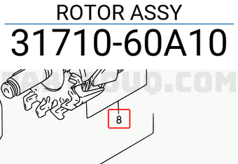 Suzuki 3171060A10 ROTOR ASSY