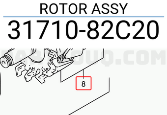 Suzuki 3171082C20 ROTOR ASSY
