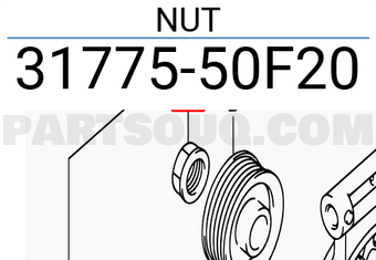 Suzuki 3177550F20 NUT