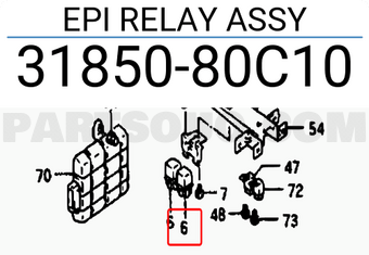 Suzuki 3185080C10 EPI RELAY ASSY