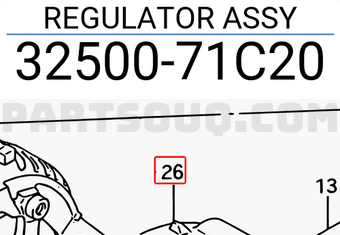 Suzuki 3250071C20 REGULATOR ASSY