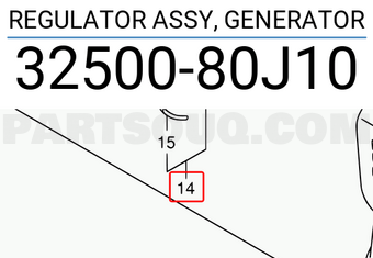 Suzuki 3250080J10 REGULATOR ASSY, GENERATOR